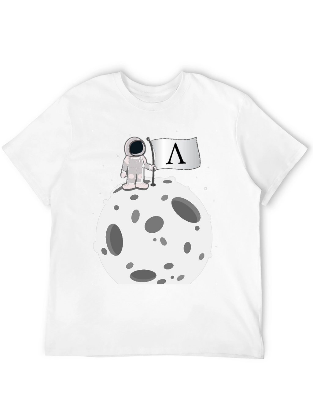 Astronaut on Moon Graphic T-Shirt