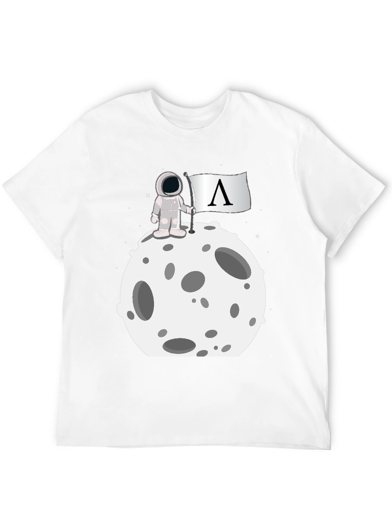 Astronaut on Moon Graphic T-Shirt