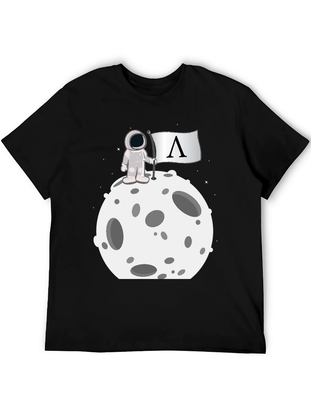 Astronaut on Moon Graphic T-Shirt
