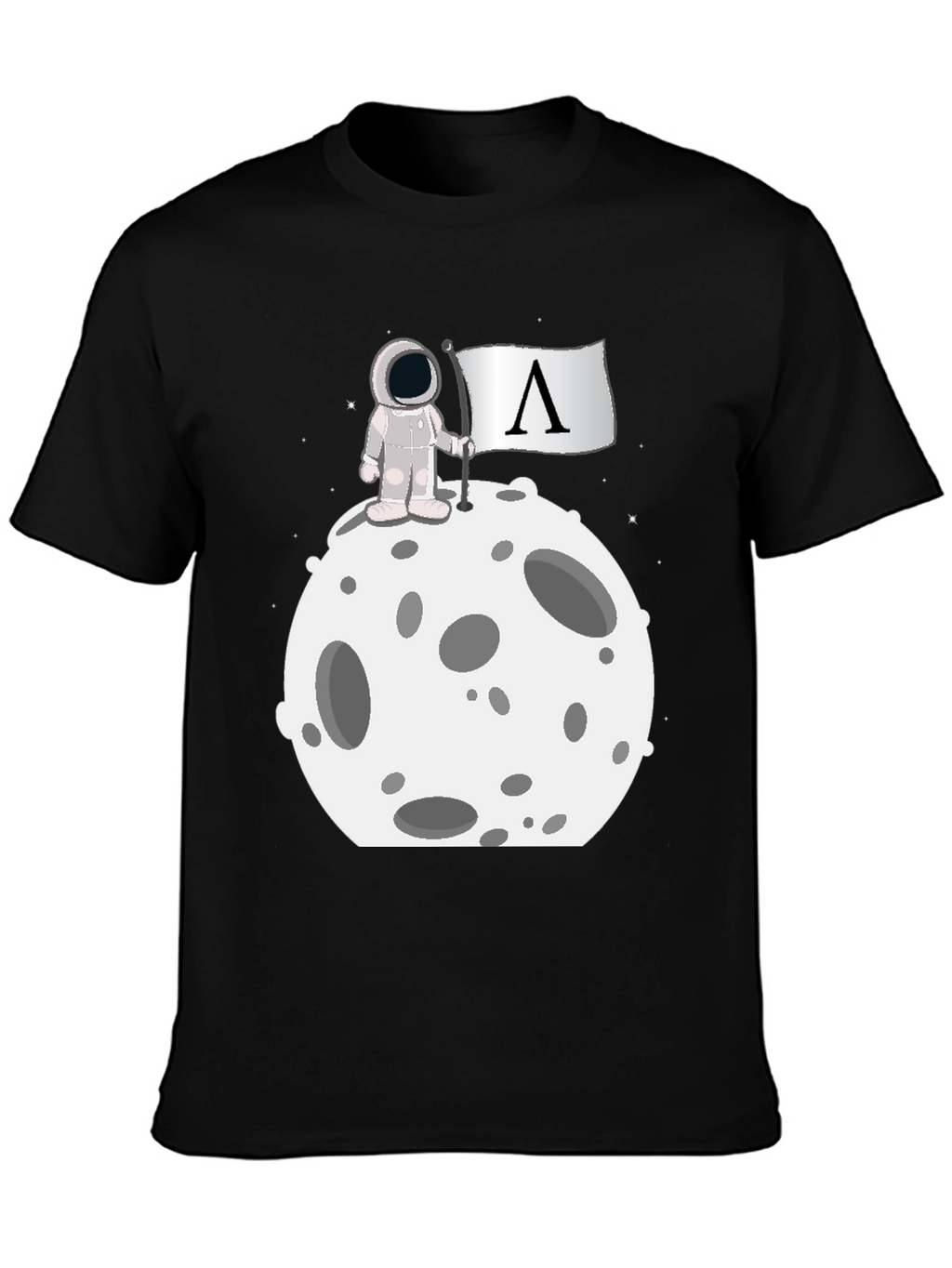 Astronaut on Moon Graphic T-Shirt
