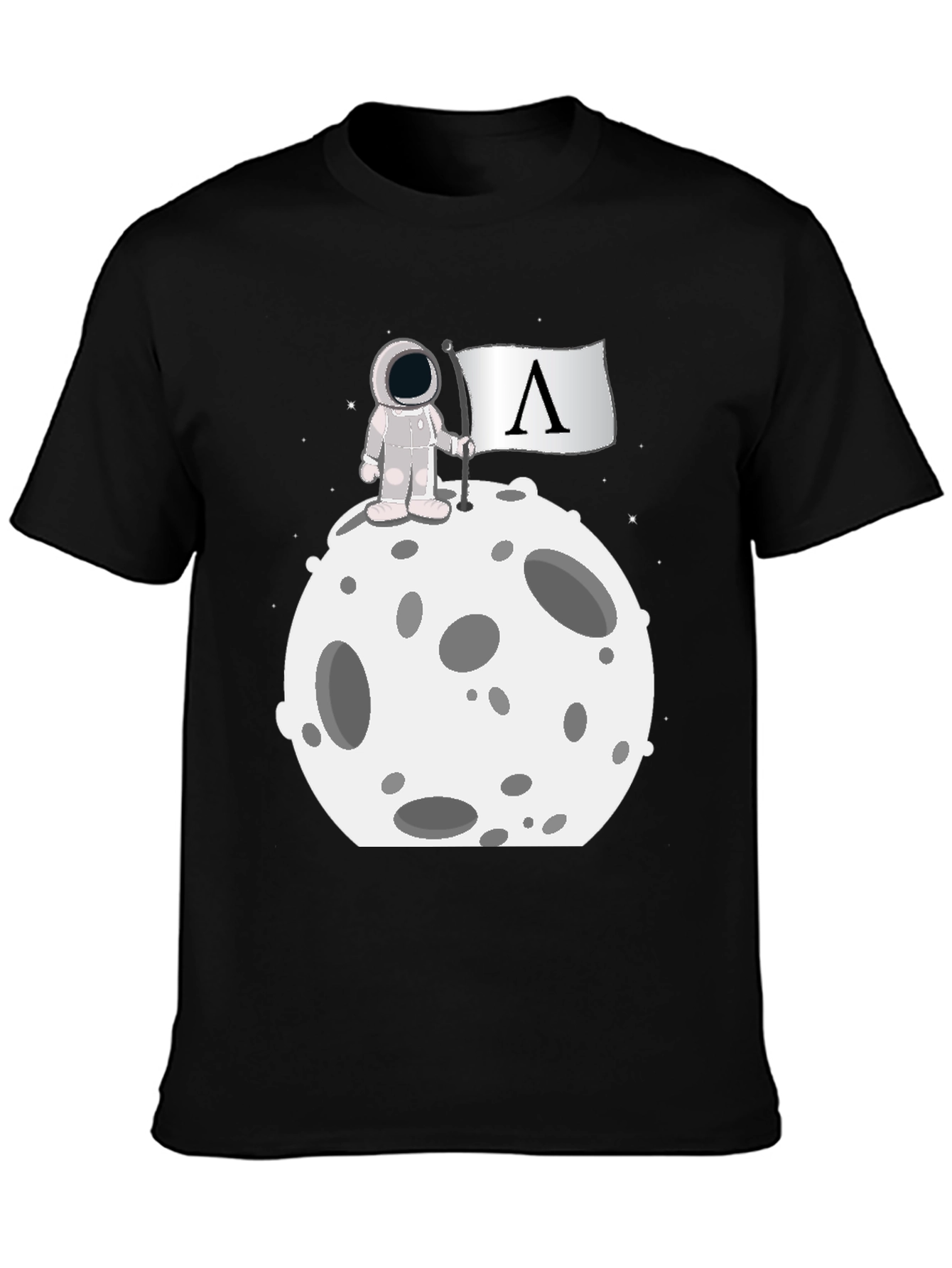 Astronaut on Moon Graphic T-Shirt