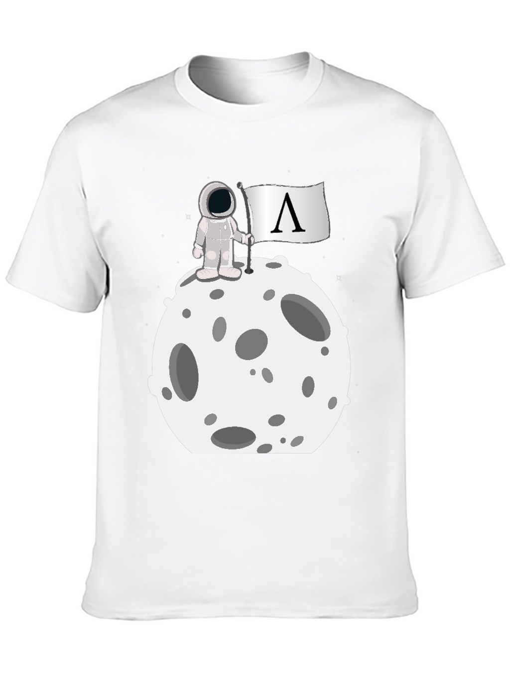 Astronaut on Moon Graphic T-Shirt
