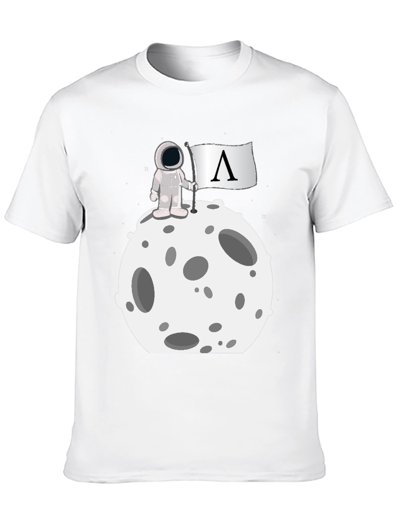 Astronaut on Moon Graphic T-Shirt