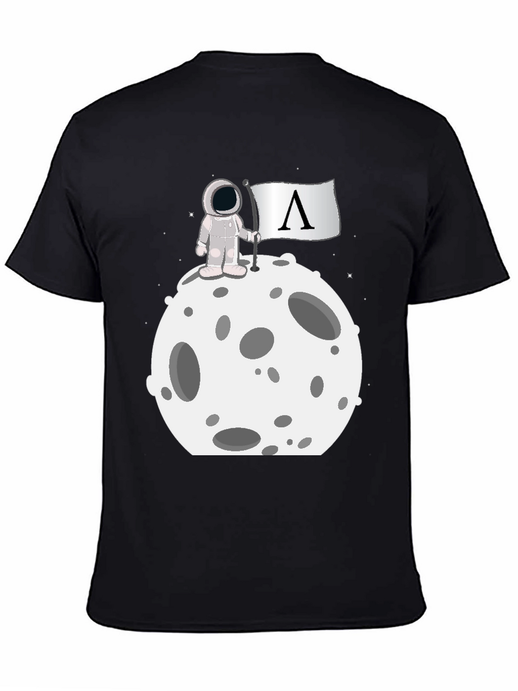 Astronaut on Moon Graphic T-Shirt