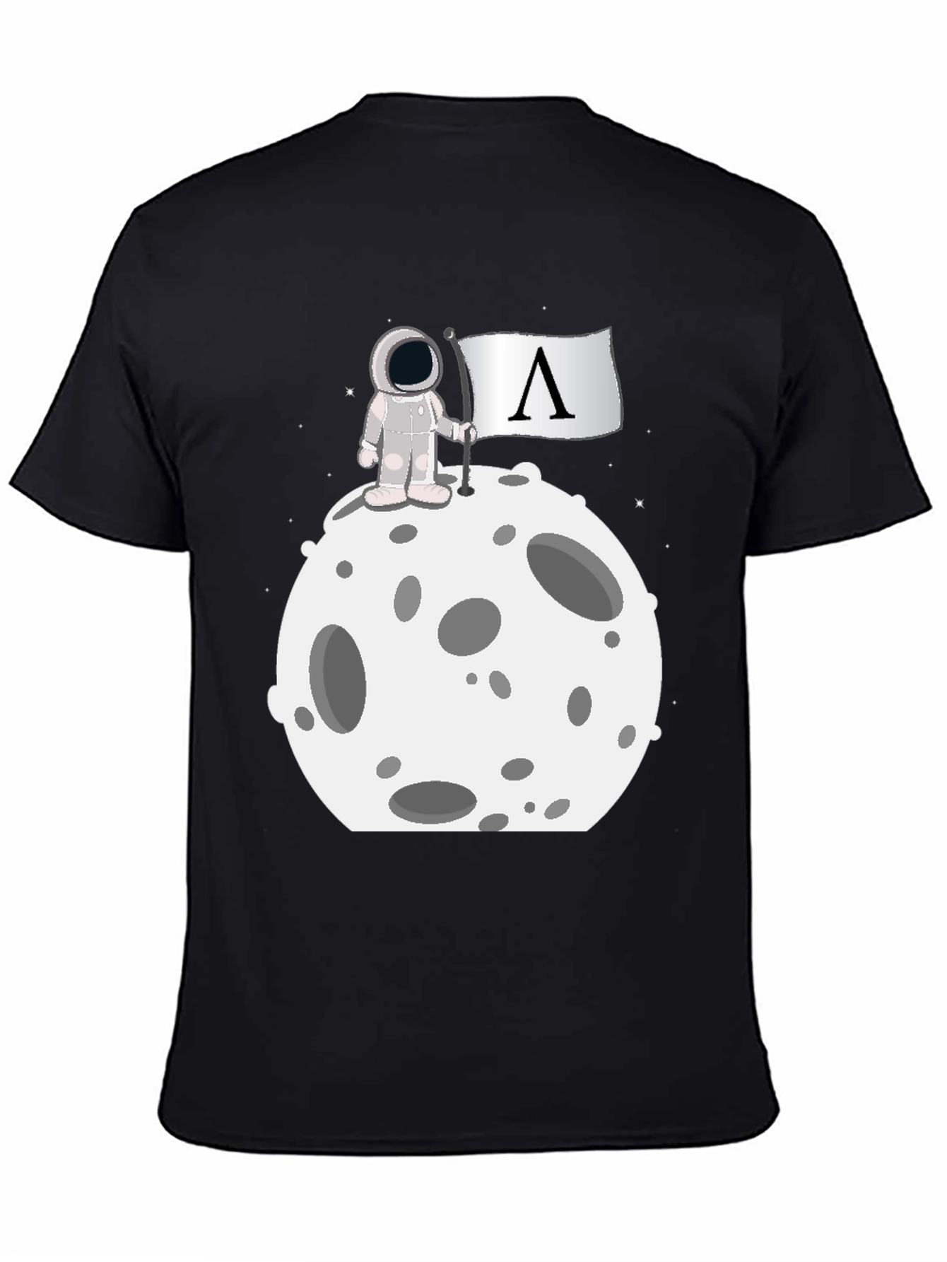 Astronaut on Moon Graphic T-Shirt