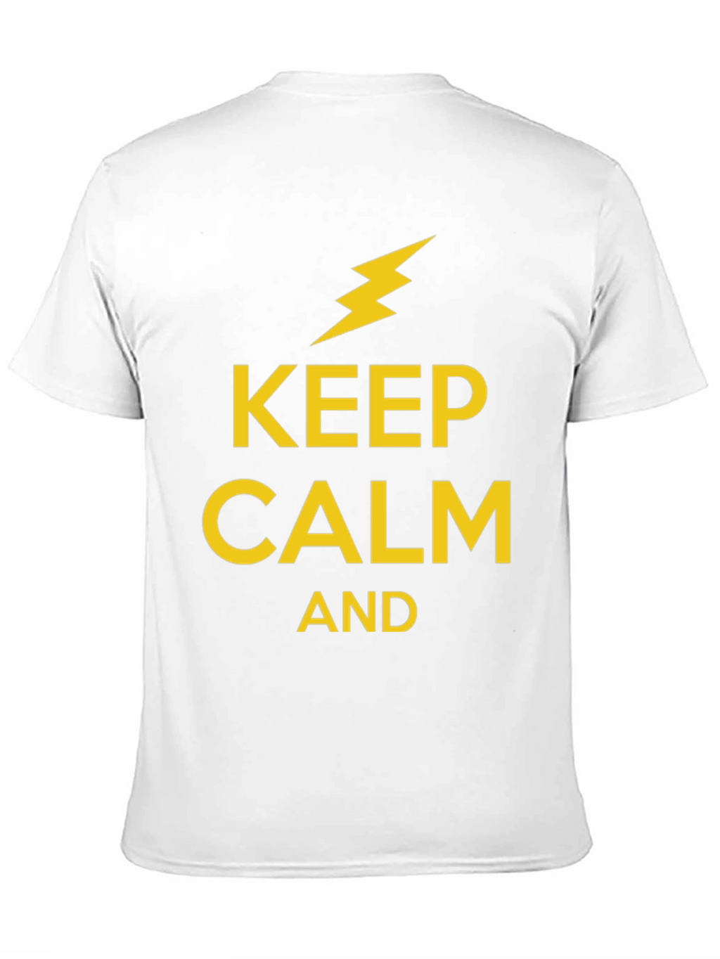 Keep Calm Lightning Bolt Graphic T-Shirt