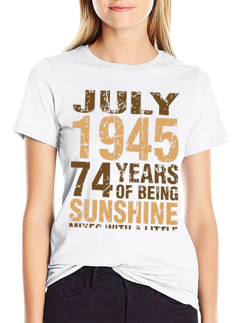 July 1945 Birthday T-Shirt - Sunshine Edition