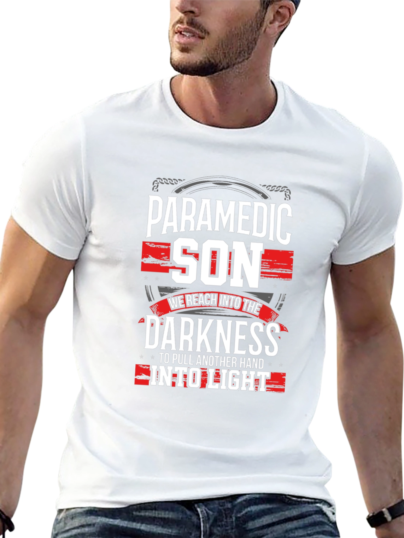 Paramedic Son T-Shirt - Reach Into The Darkness Tee