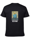 Be Kind Elephant Tee - Mens Black Graphic T-Shirt