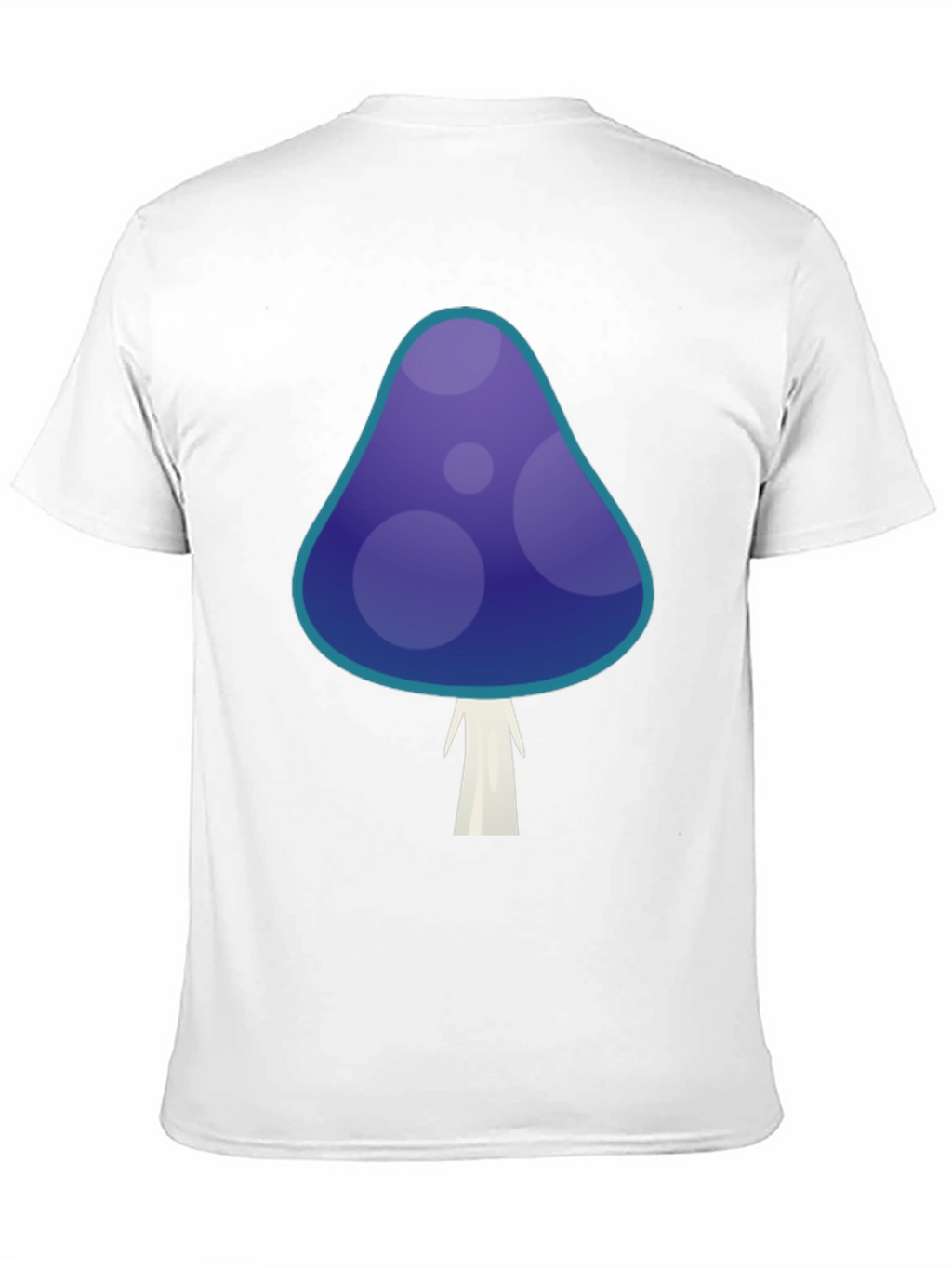 Funky Mushroom Graphic T-Shirt - Black Cotton Tee