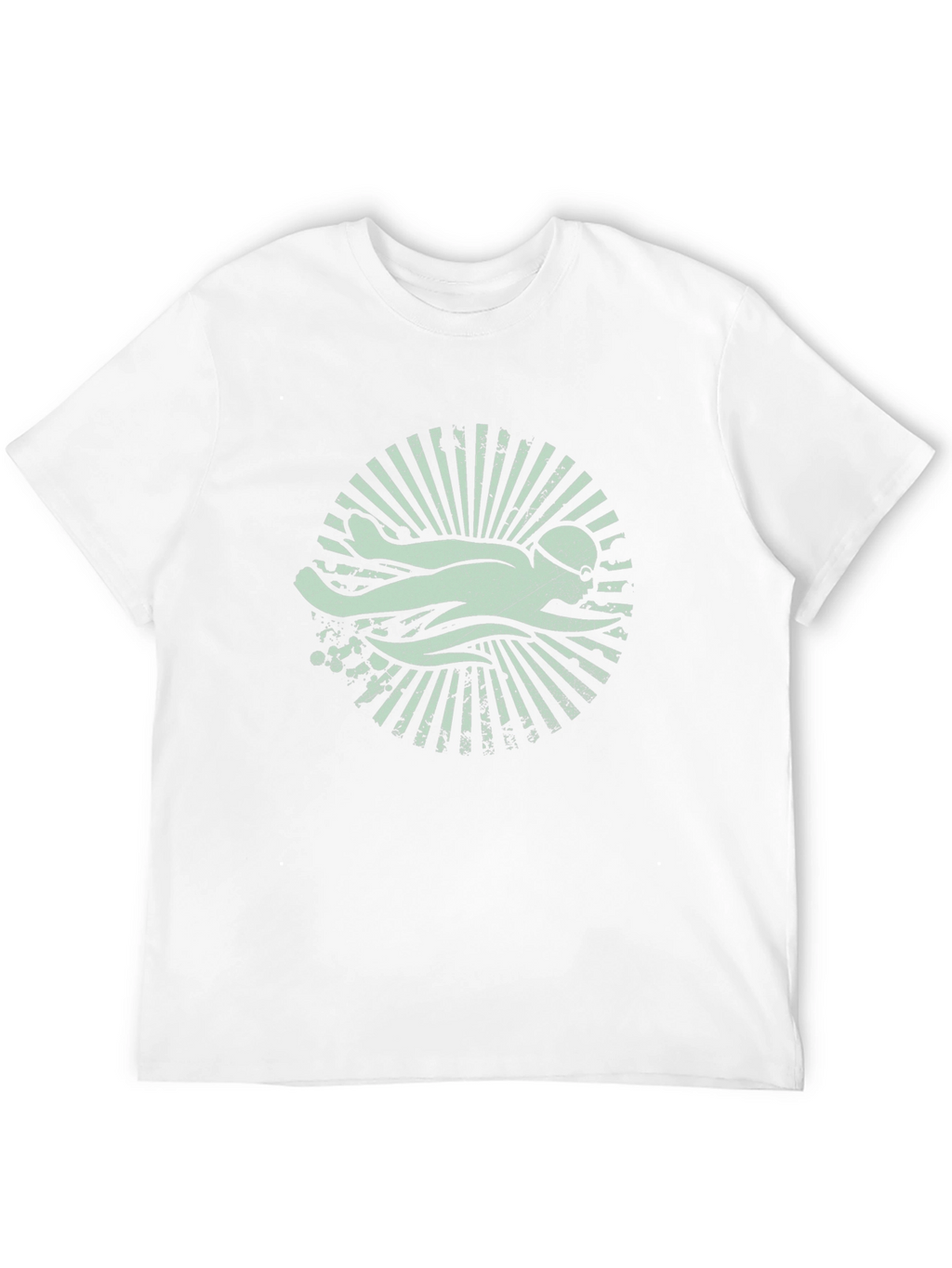 Swimmer Graphic Tee - Retro Swim Club Shirt