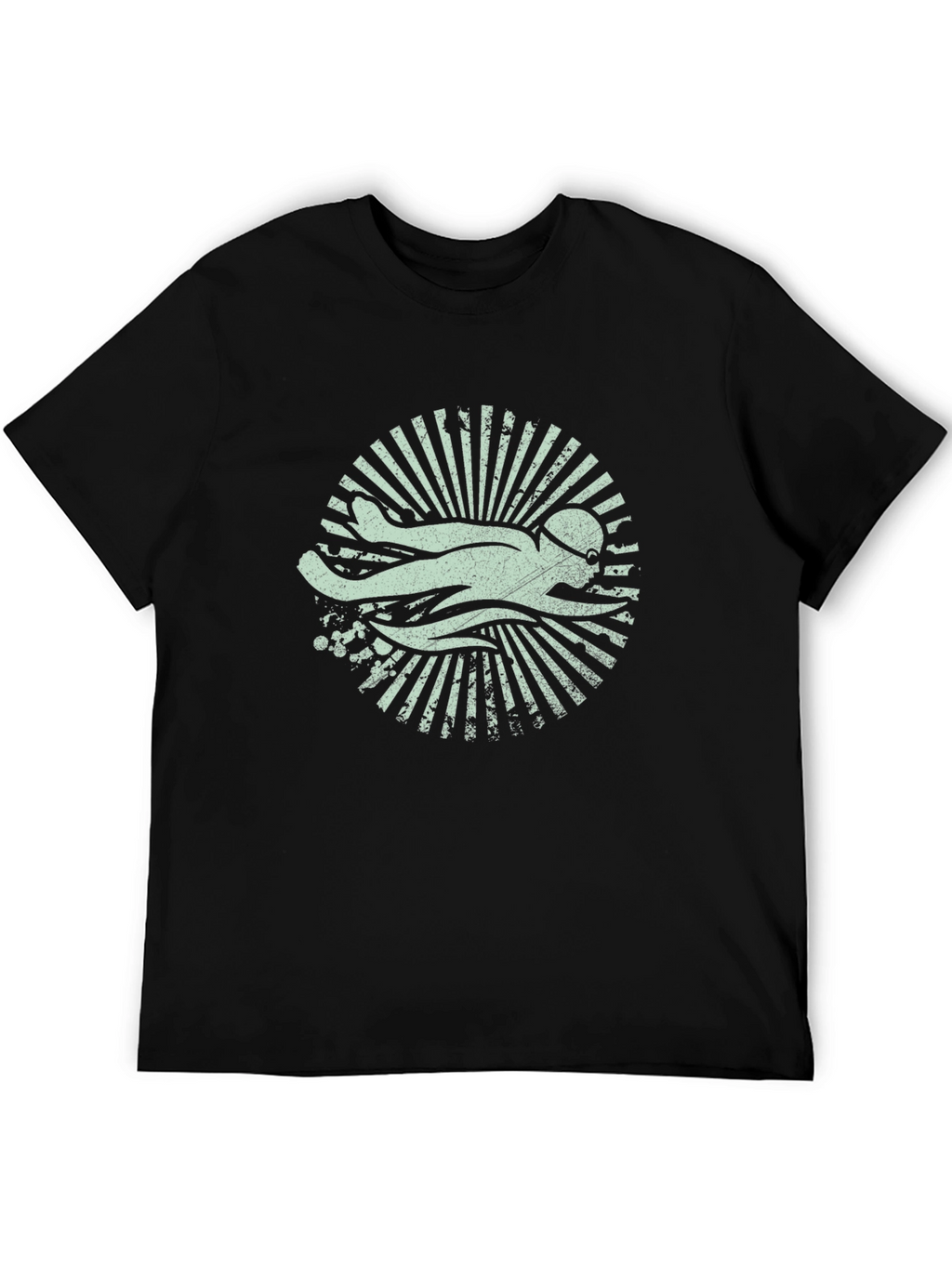 Swimmer Graphic Tee - Retro Swim Club Shirt