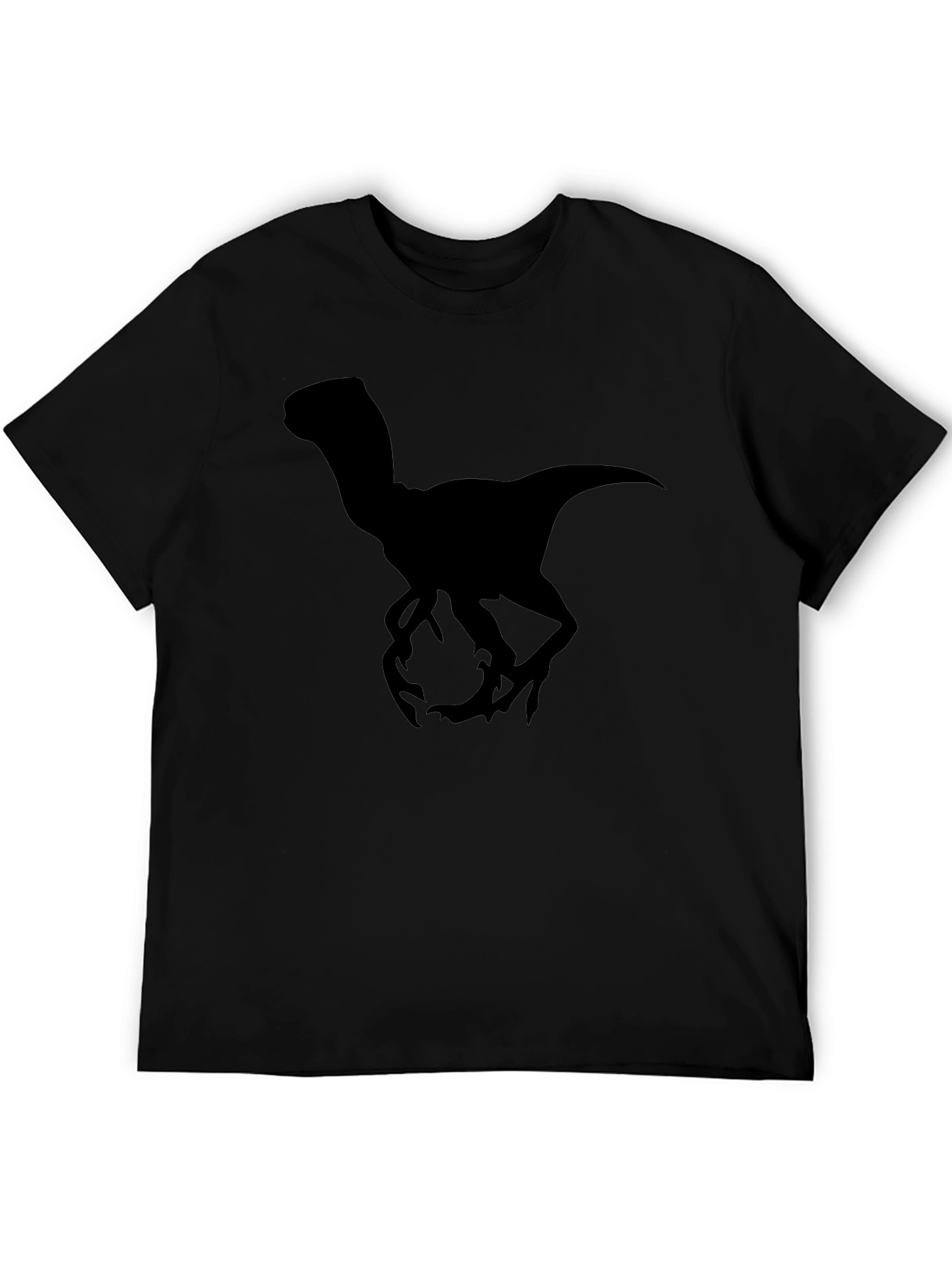 Dinosaur Silhouette T-Shirt - Black