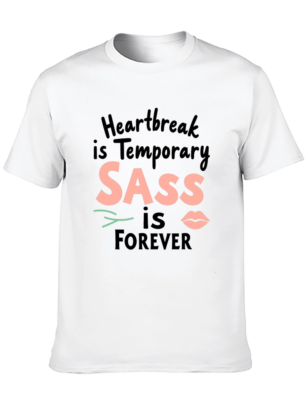 SASS is Forever Black Crewneck T-Shirt