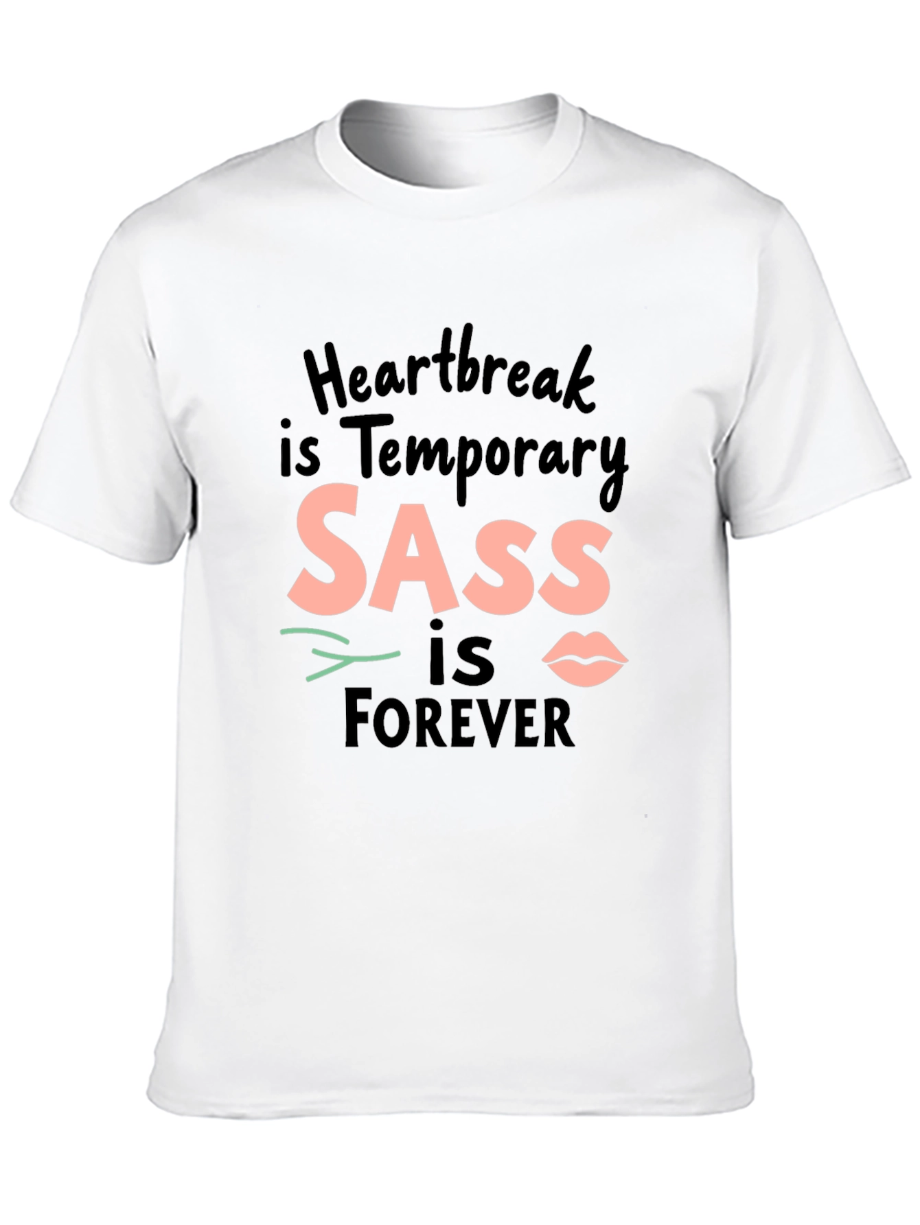 SASS is Forever Black Crewneck T-Shirt