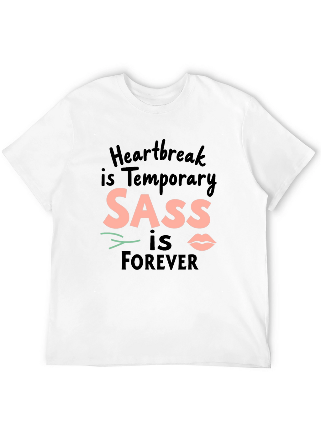 SASS is Forever Black Crewneck T-Shirt