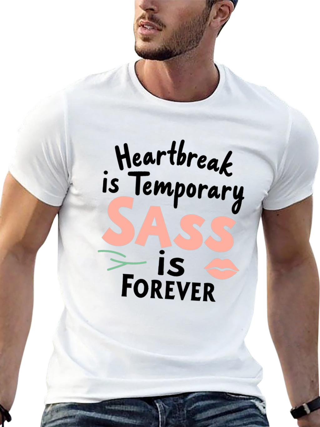 SASS is Forever Black Crewneck T-Shirt