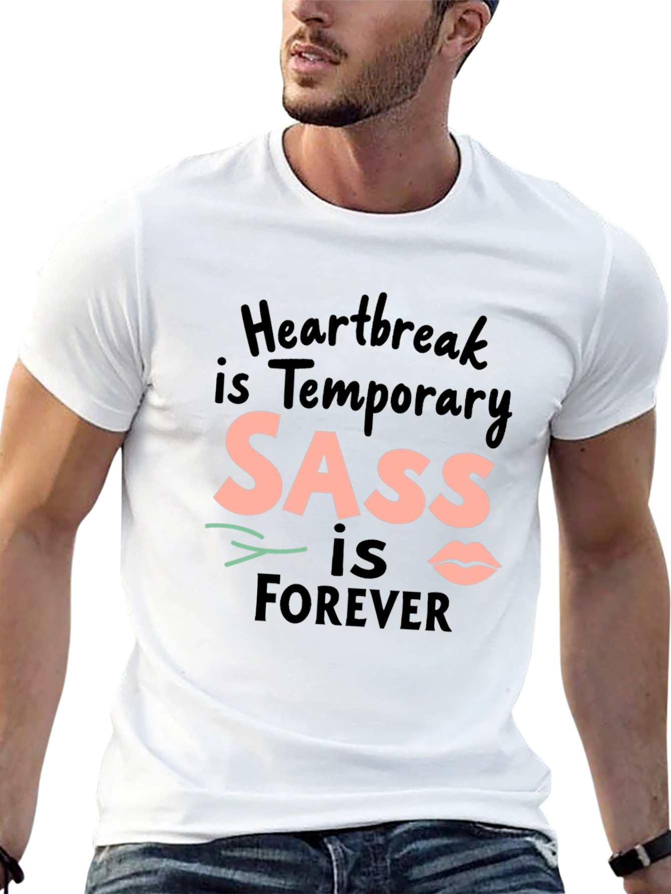 SASS is Forever Black Crewneck T-Shirt