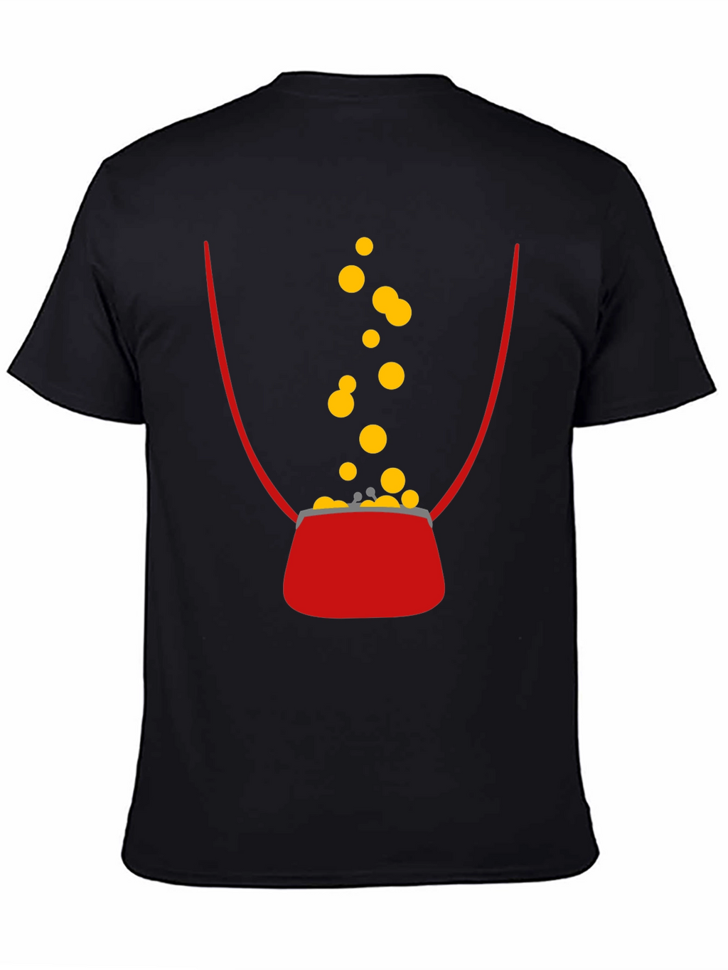 Lucky Penny T-Shirt - Black Cotton Graphic Tee