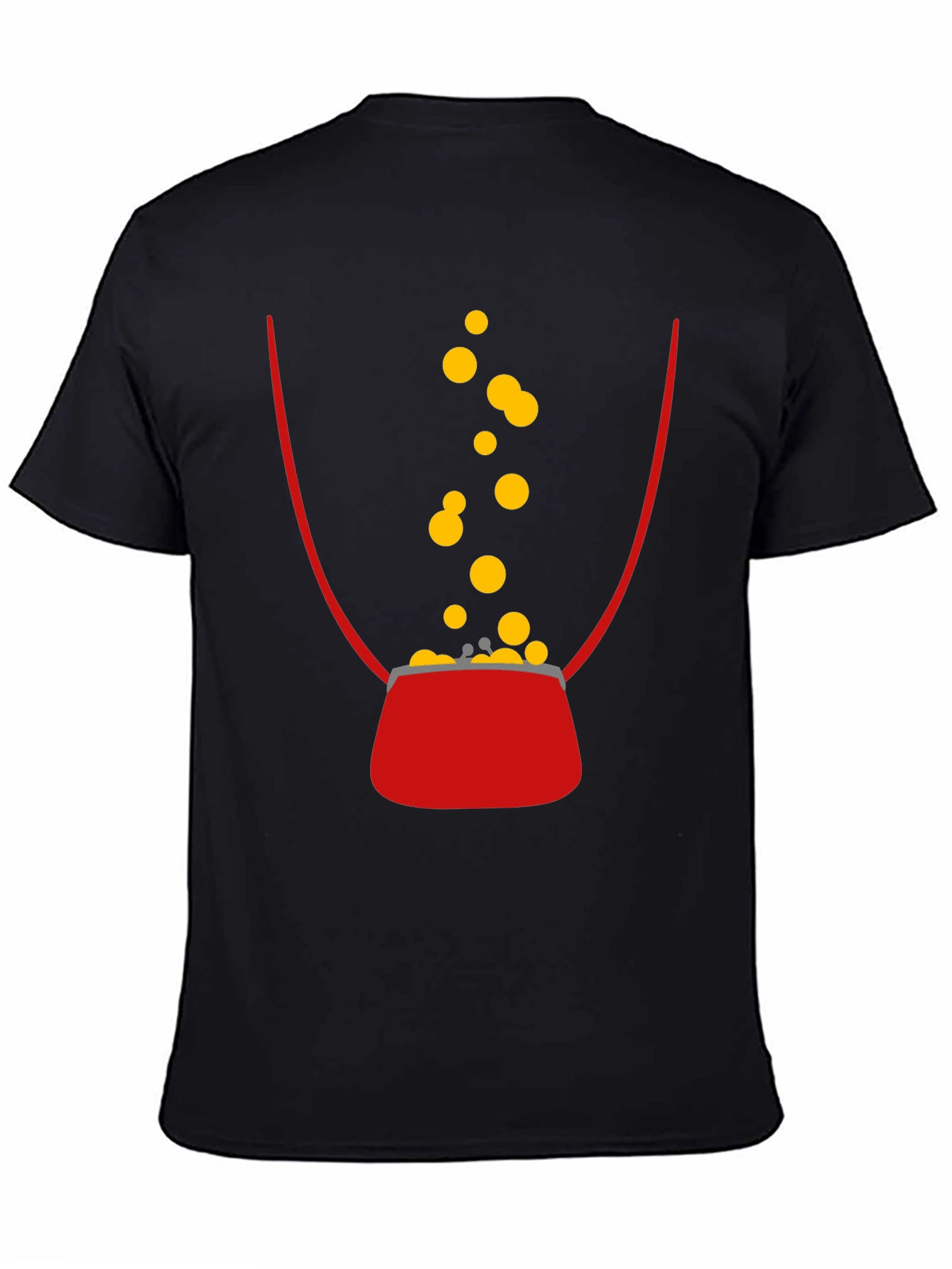 Lucky Penny T-Shirt - Black Cotton Graphic Tee