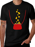 Lucky Penny T-Shirt - Black Cotton Graphic Tee