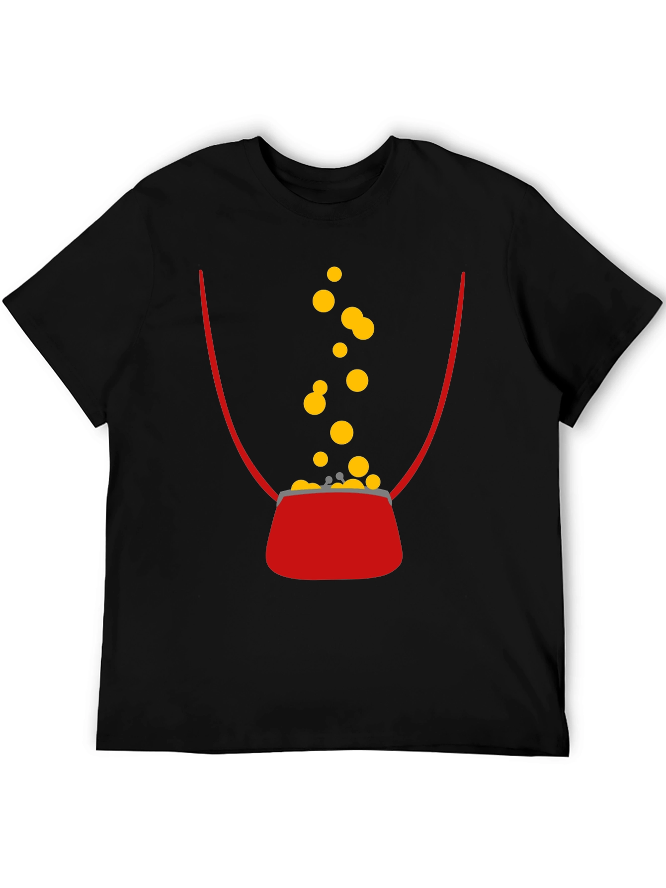 Lucky Penny T-Shirt - Black Cotton Graphic Tee