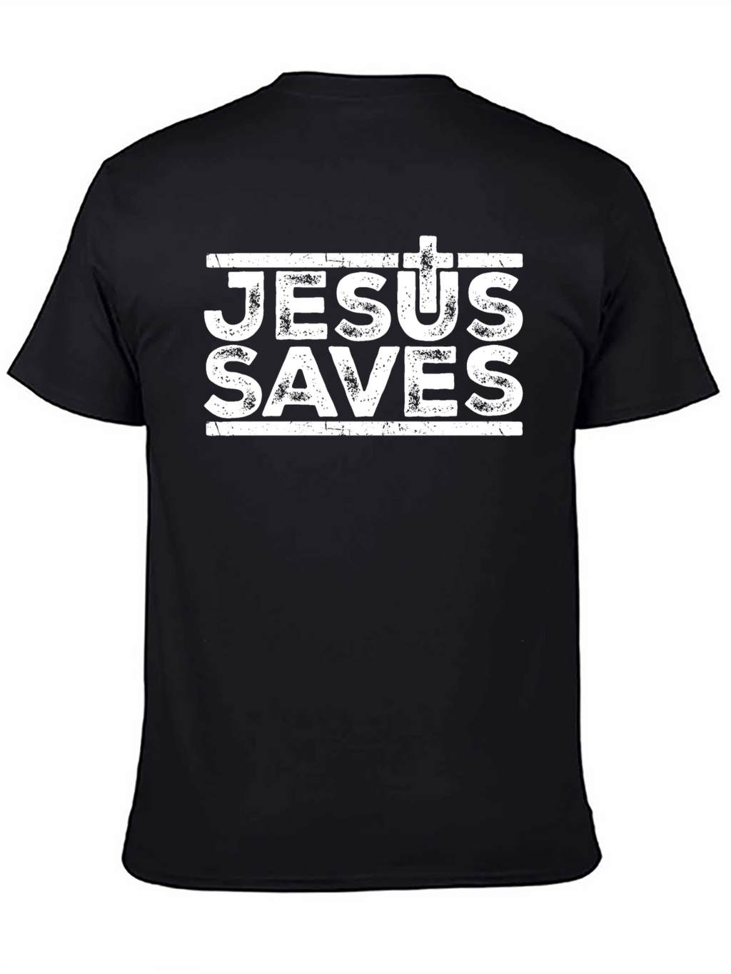 Jesus Saves Black Christian T-Shirt
