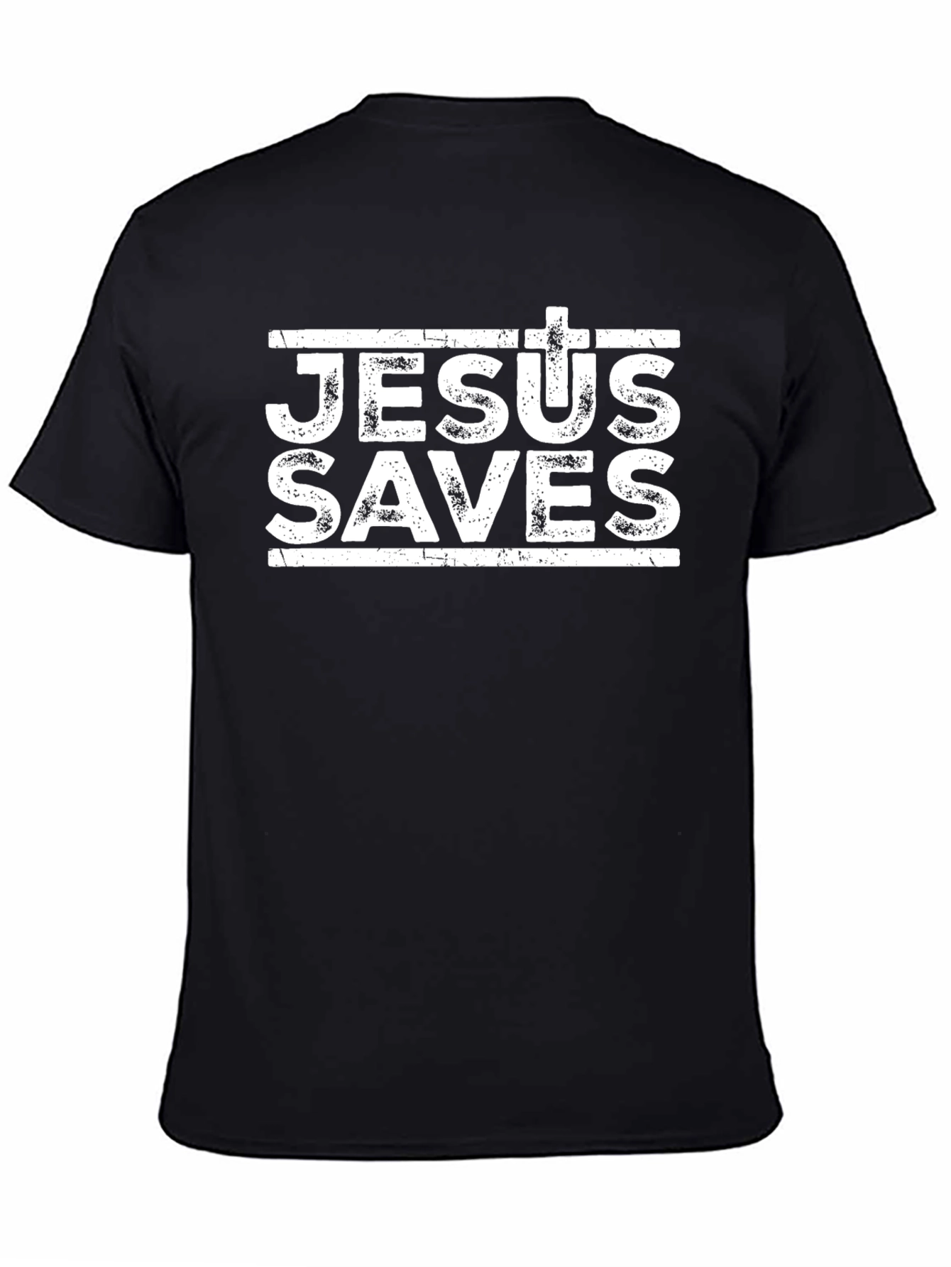 Jesus Saves Black Christian T-Shirt