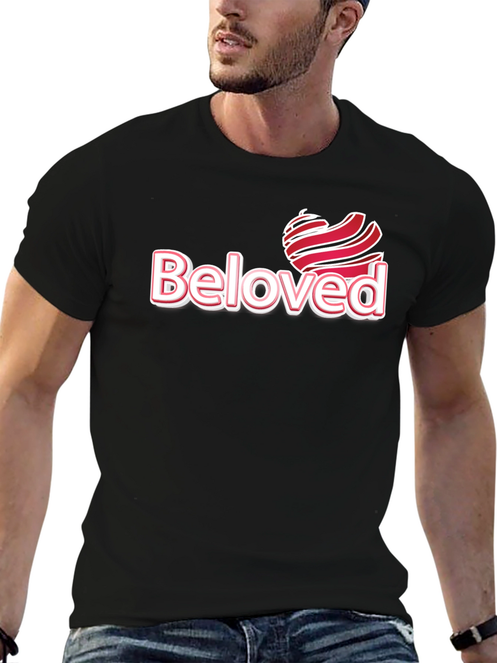 Beloved Graphic Tee - Stylish Black T-Shirt