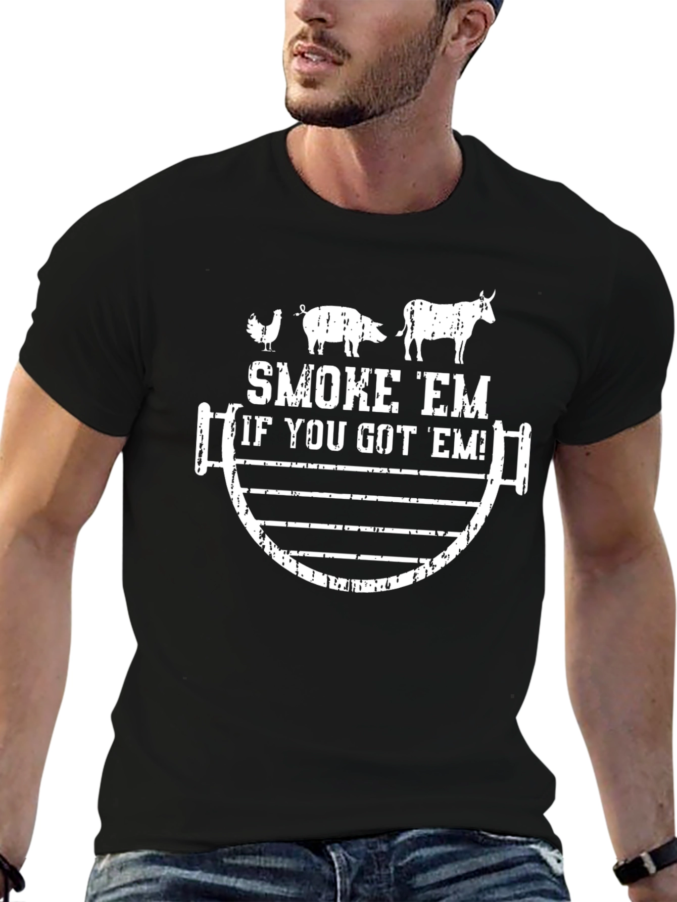 Smoke Em BBQ Graphic T-Shirt