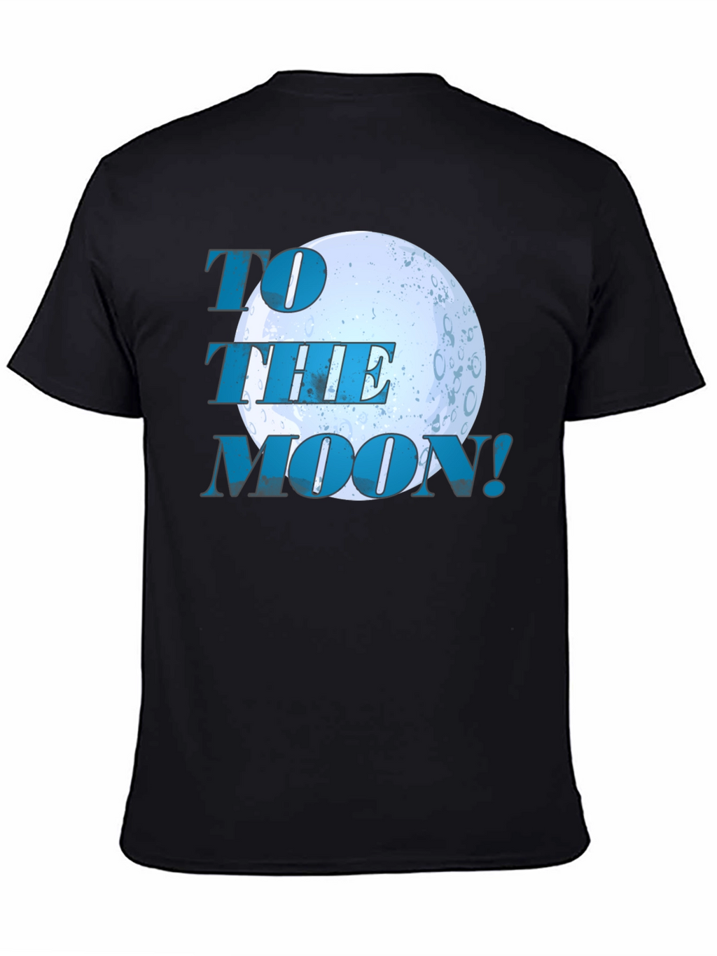 To The Moon Graphic T-Shirt - Black