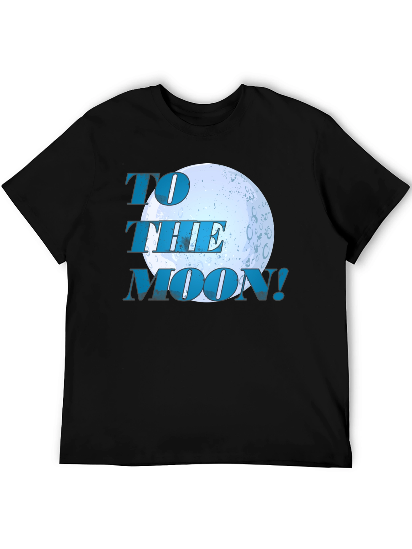 To The Moon Graphic T-Shirt - Black