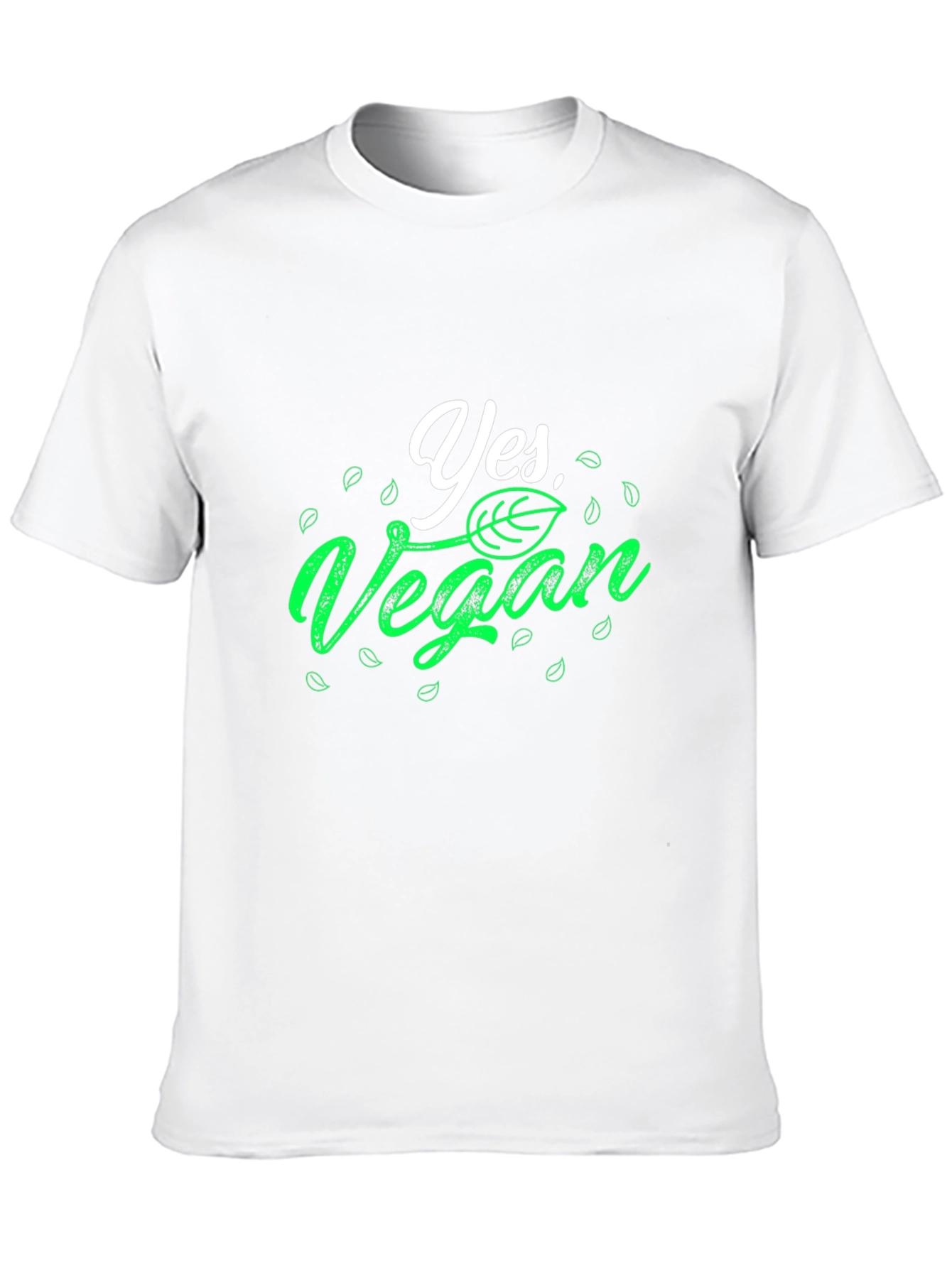 Yes Vegan T-Shirt - Black Cotton Tee