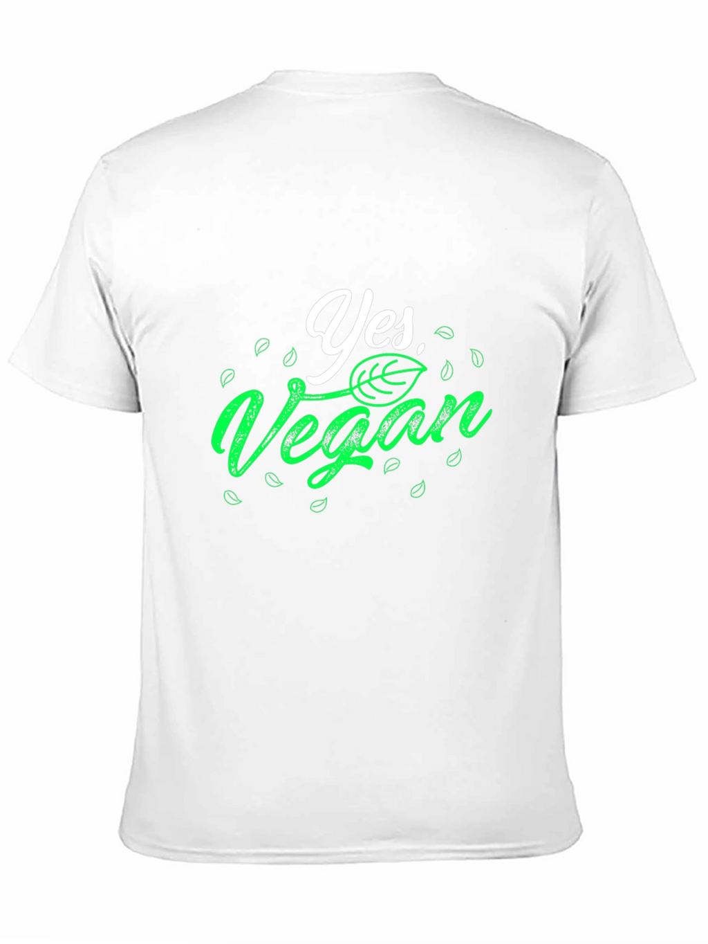 Yes Vegan T-Shirt - Black Cotton Tee