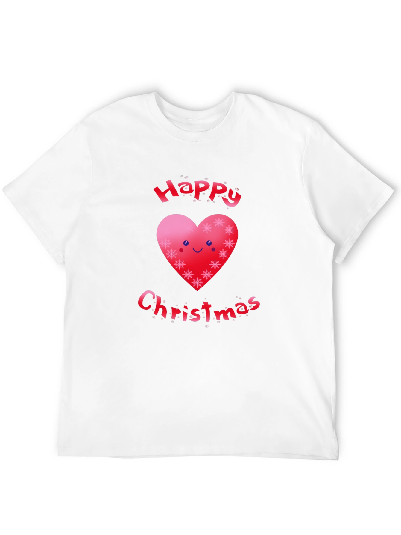 Festive Happy Christmas Heart T-Shirt