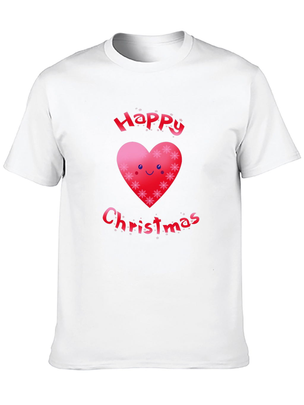 Festive Happy Christmas Heart T-Shirt