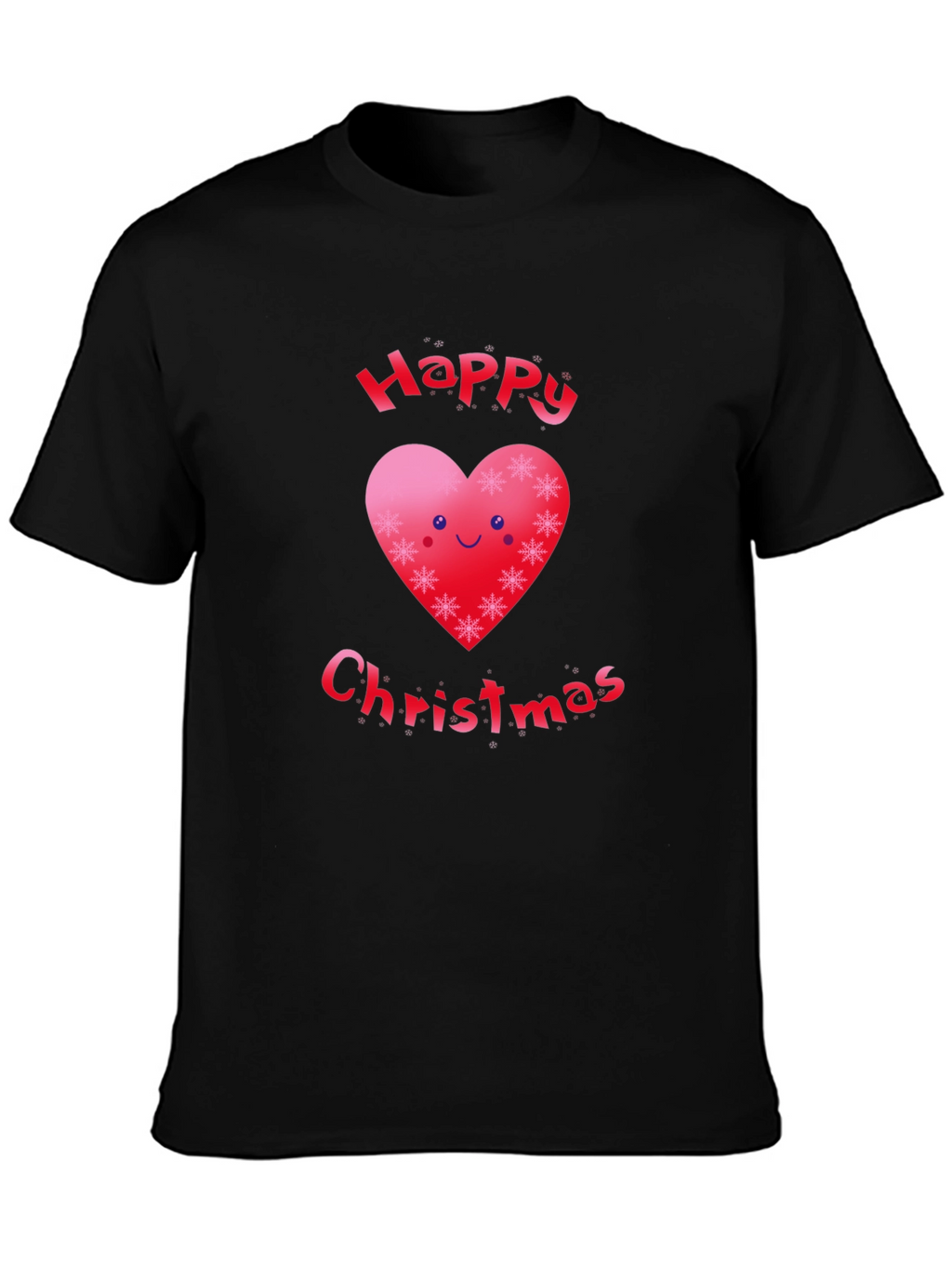 Festive Happy Christmas Heart T-Shirt