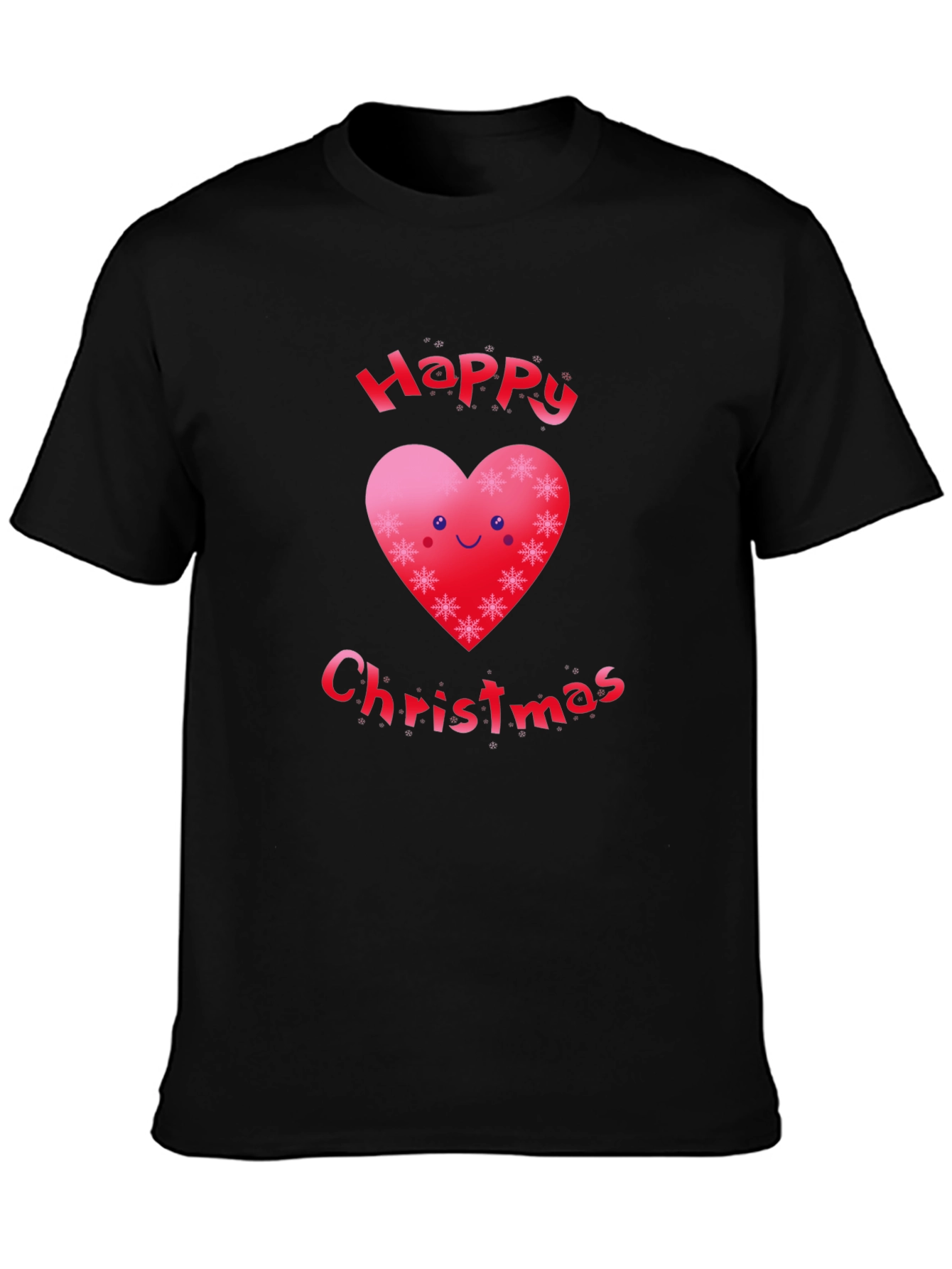Festive Happy Christmas Heart T-Shirt