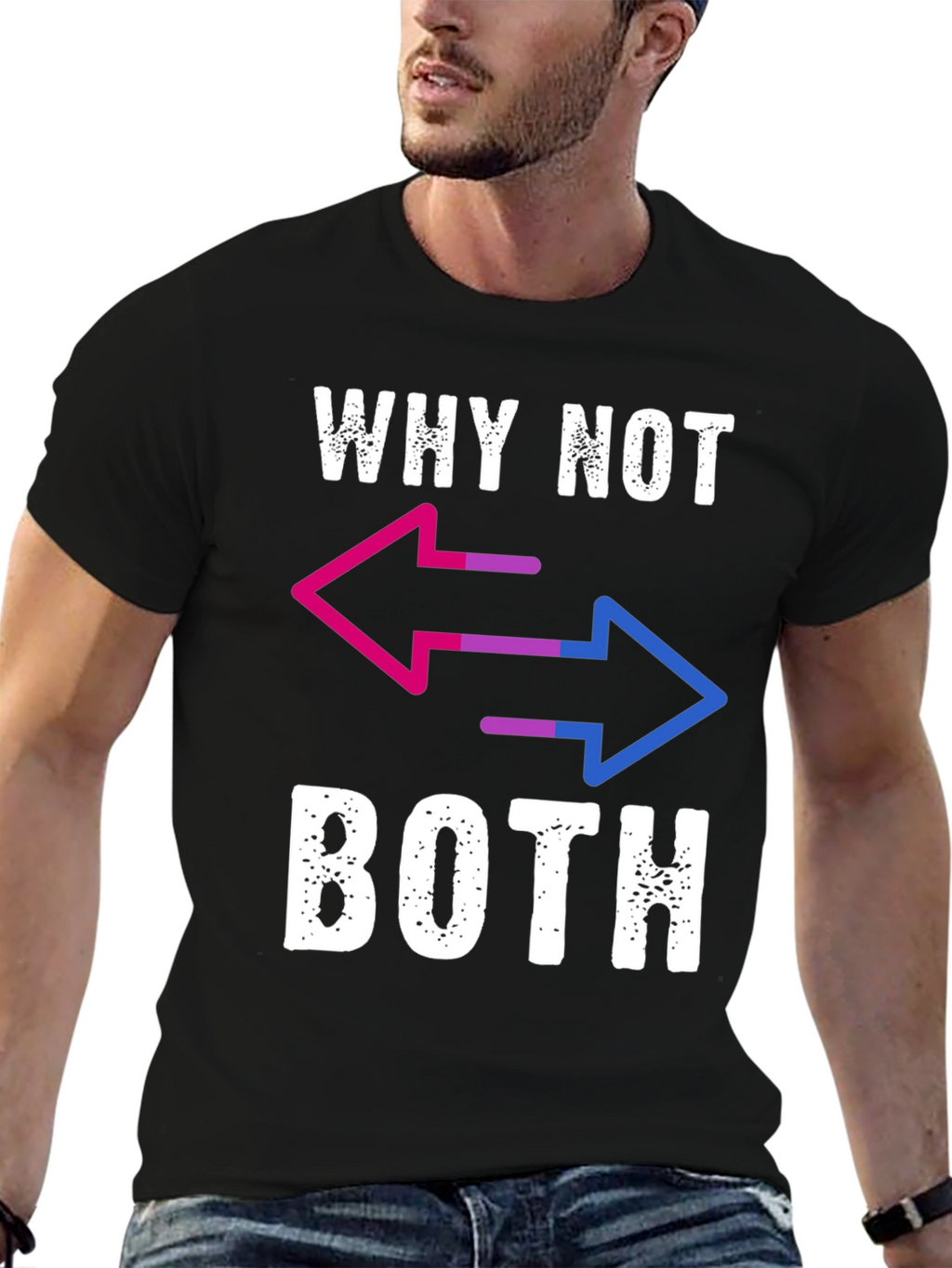 Why Not Both T-Shirt - Bisexual Pride