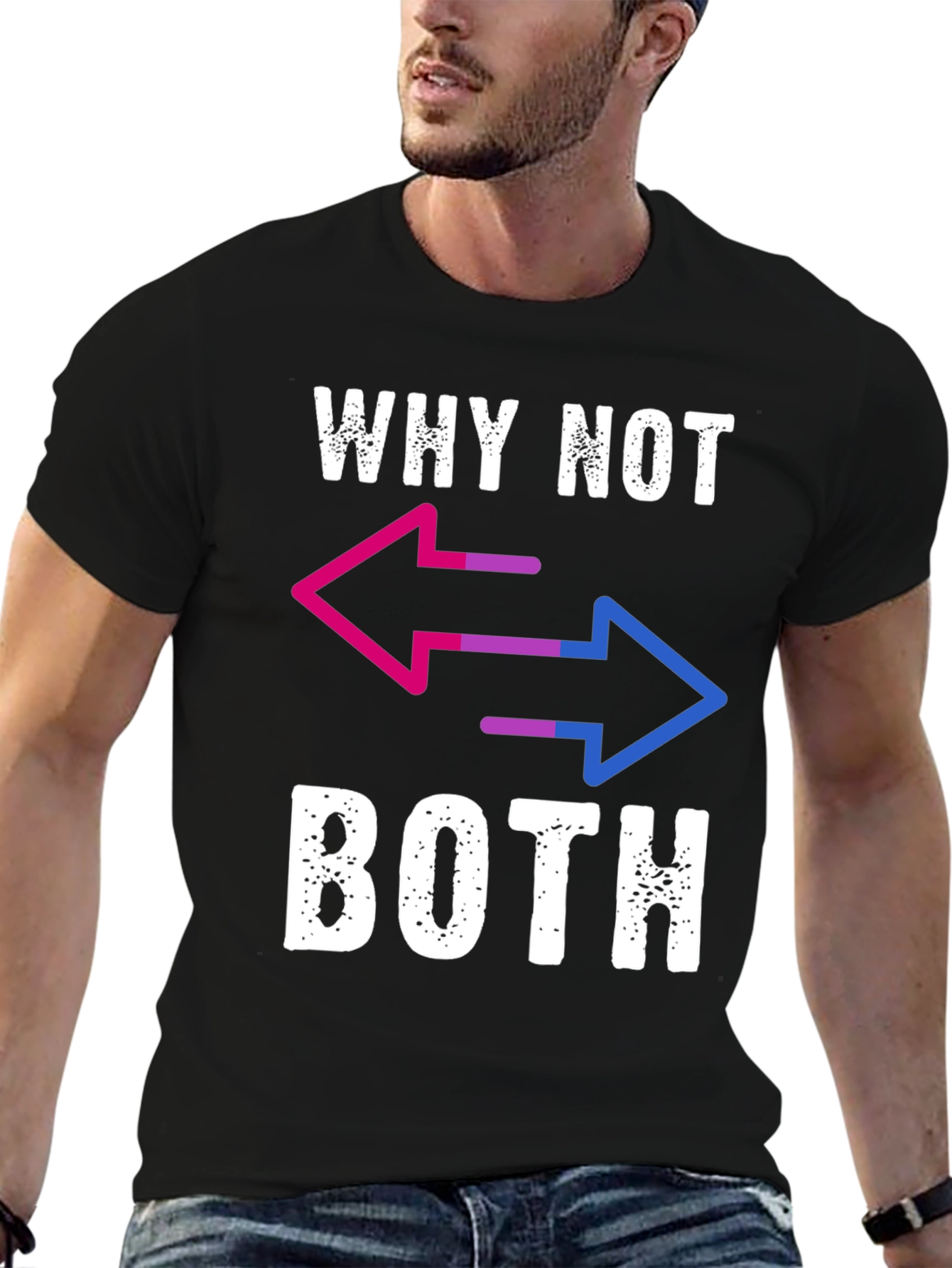 Why Not Both T-Shirt - Bisexual Pride