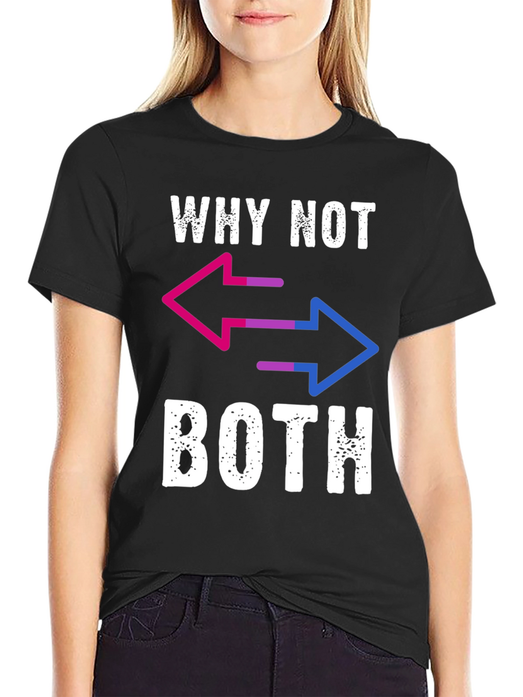 Why Not Both T-Shirt - Bisexual Pride