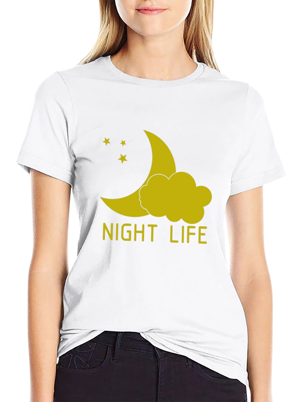 Night Life Graphic T-Shirt - Black