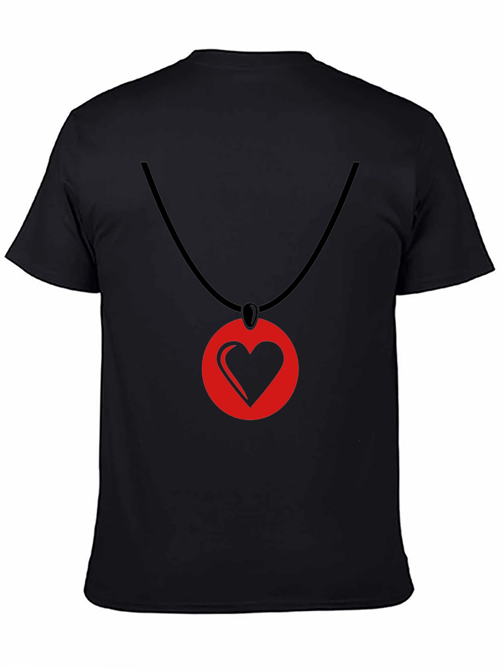 Heart Pendant T-Shirt - Stylish Graphic Tee