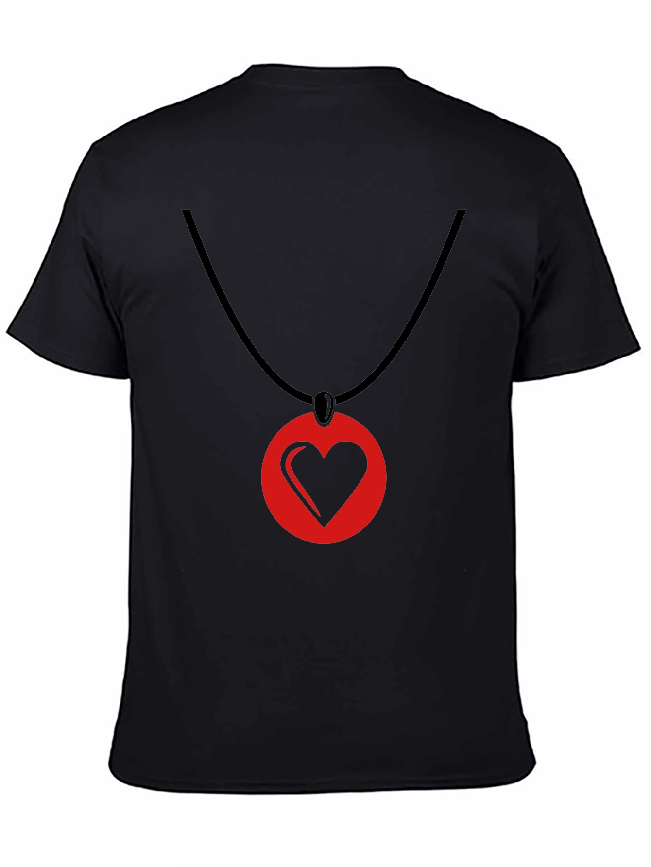 Heart Pendant T-Shirt - Stylish Graphic Tee