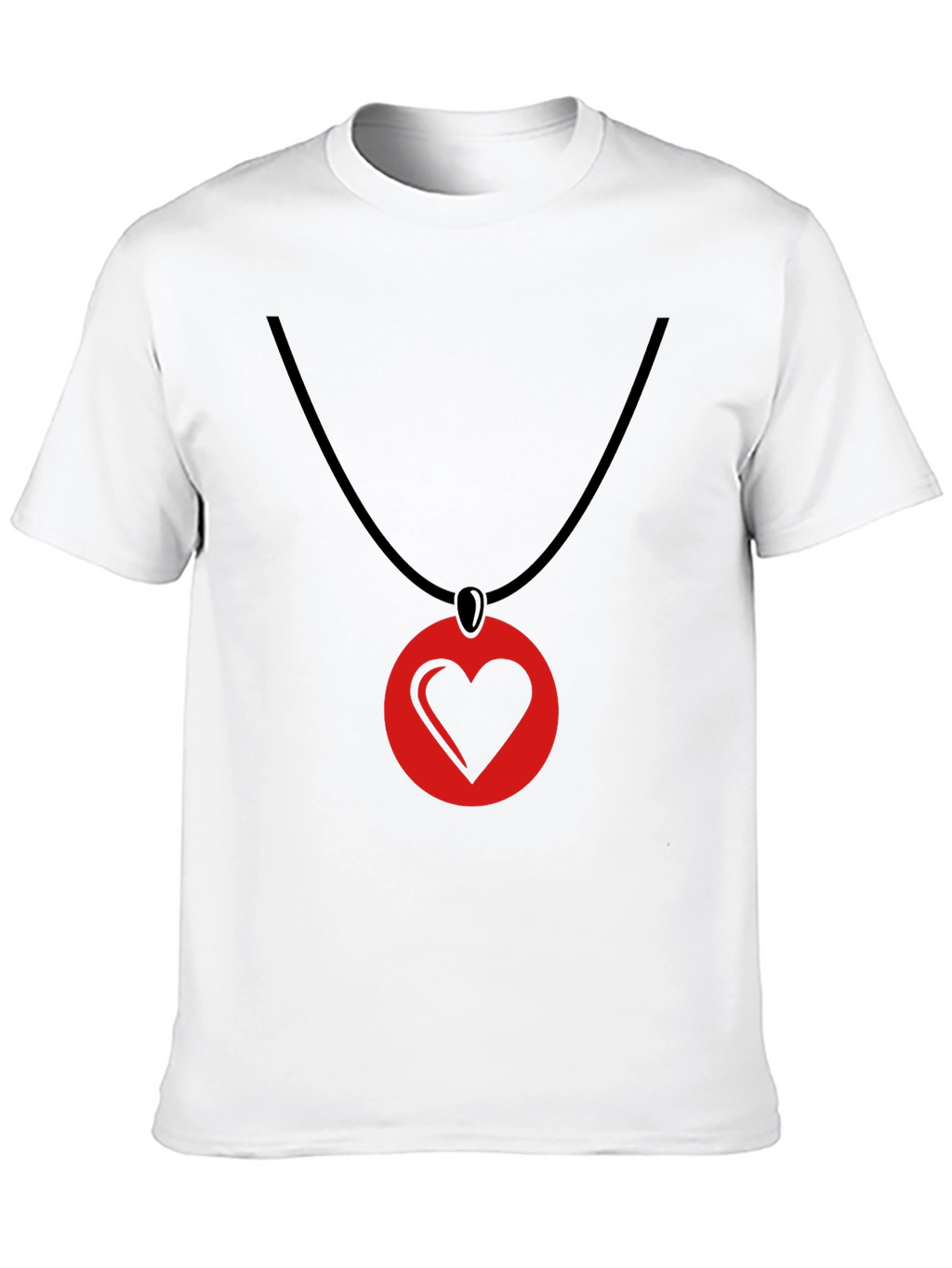 Heart Pendant T-Shirt - Stylish Graphic Tee