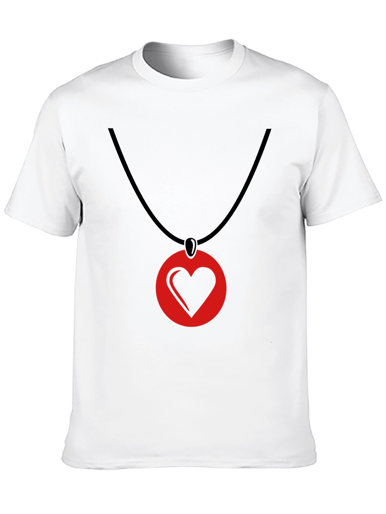 Heart Pendant T-Shirt - Stylish Graphic Tee