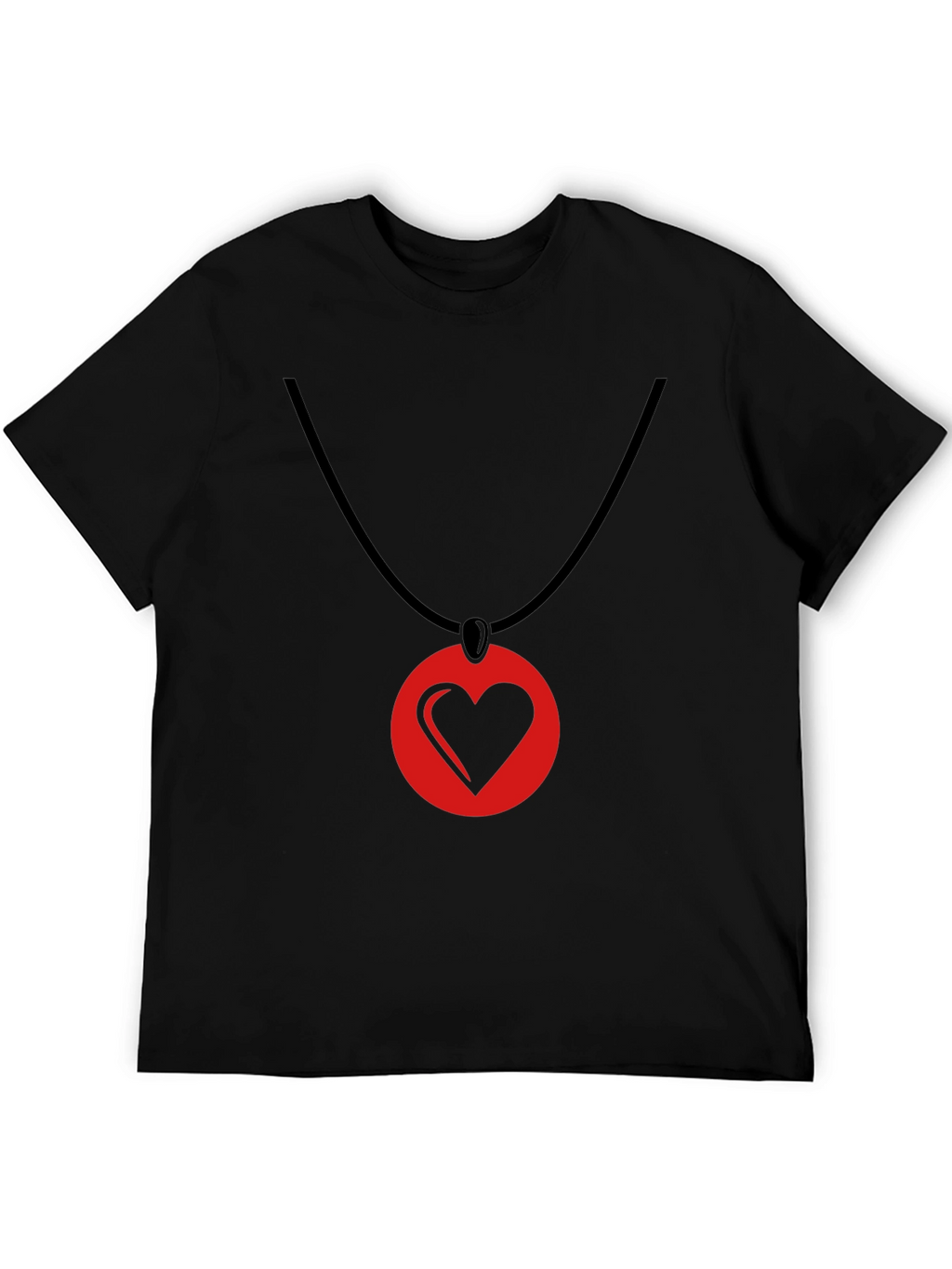 Heart Pendant T-Shirt - Stylish Graphic Tee
