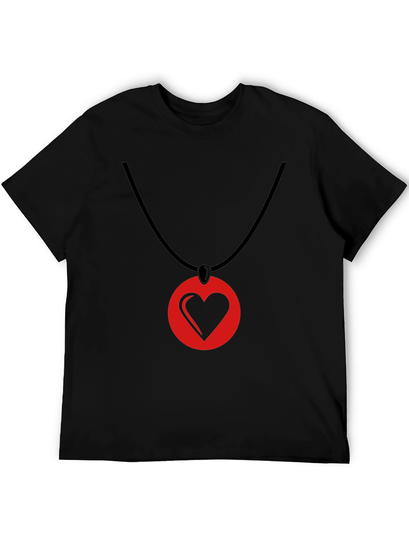 Heart Pendant T-Shirt - Stylish Graphic Tee