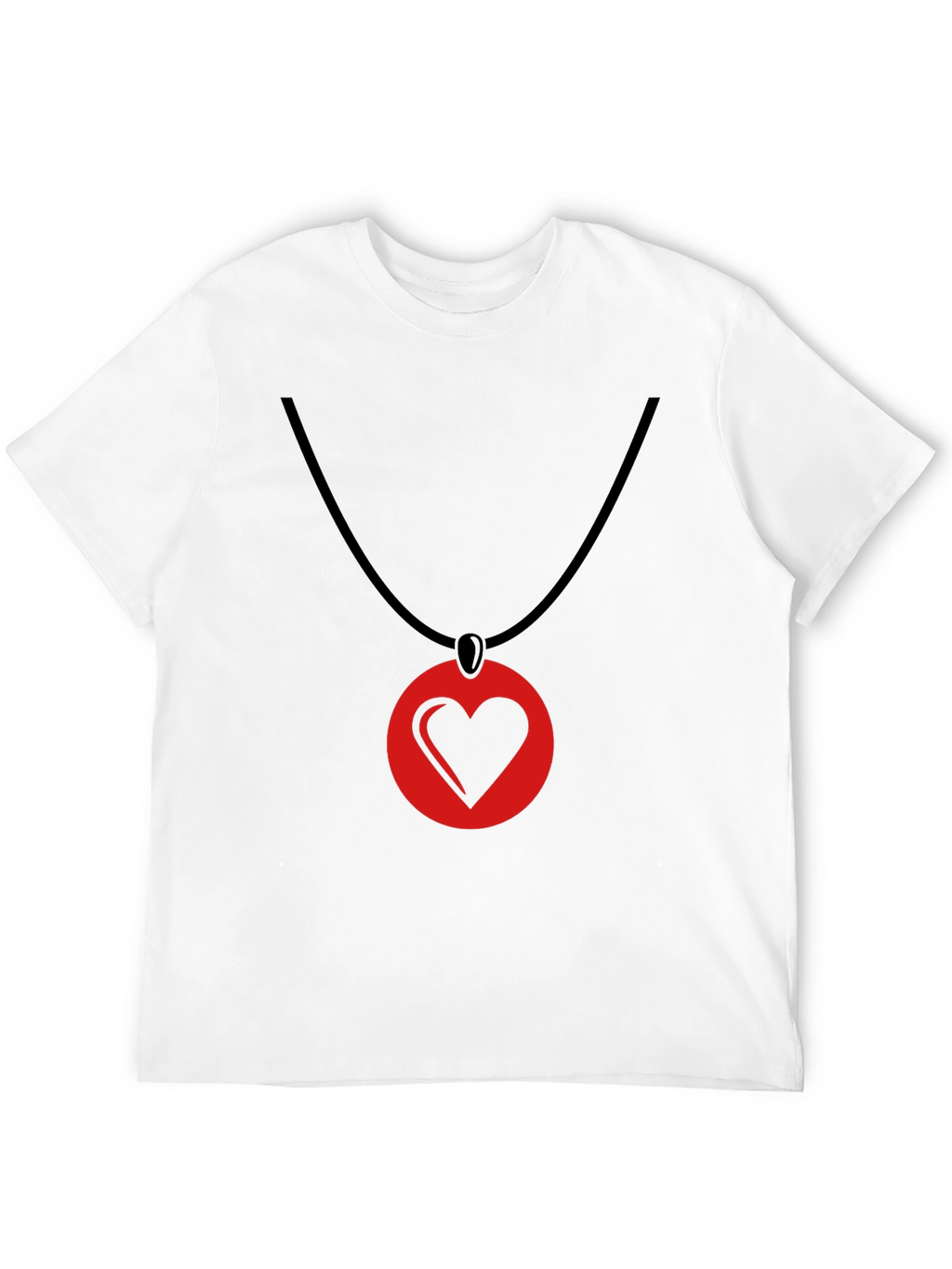 Heart Pendant T-Shirt - Stylish Graphic Tee