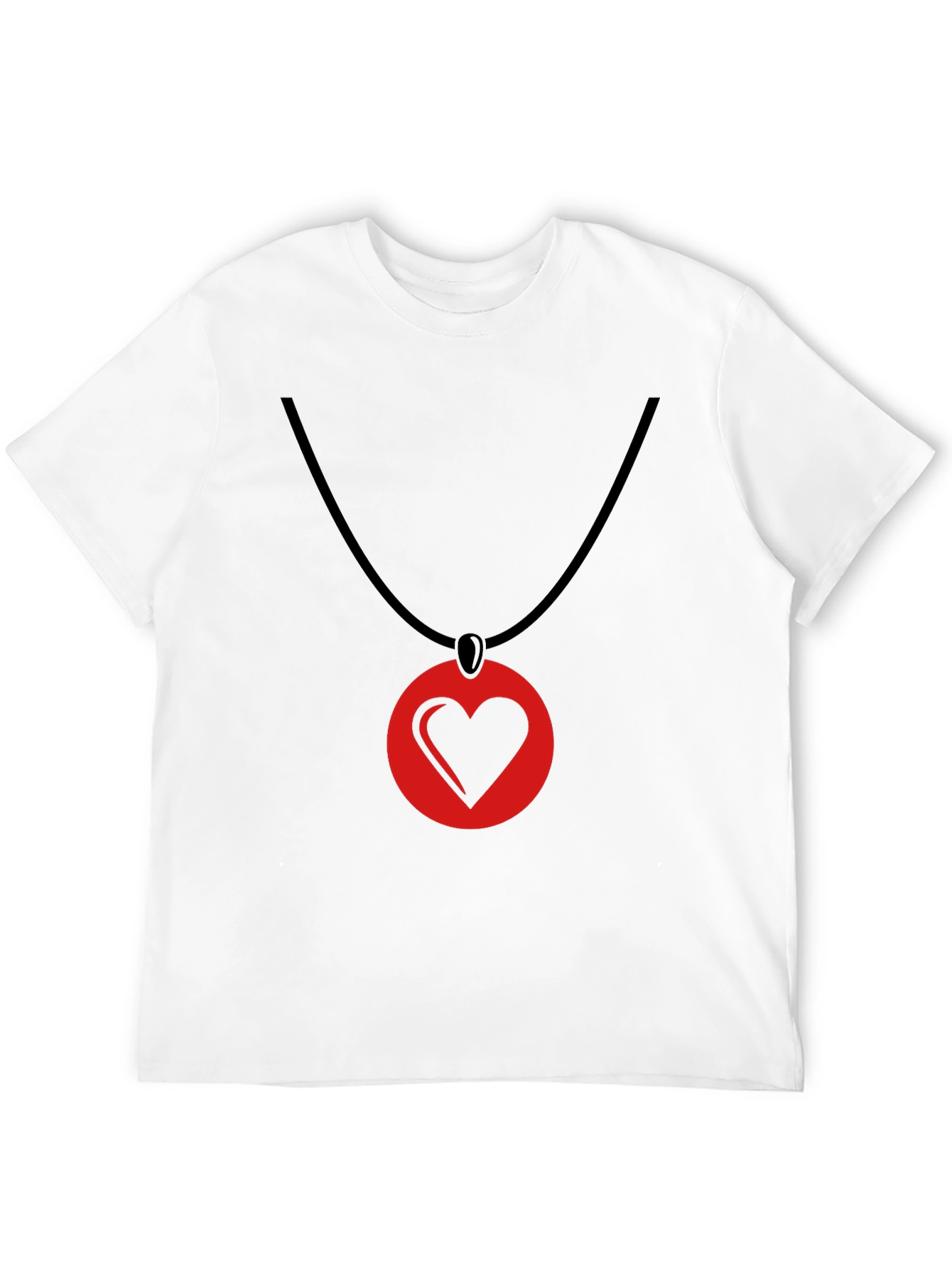 Heart Pendant T-Shirt - Stylish Graphic Tee